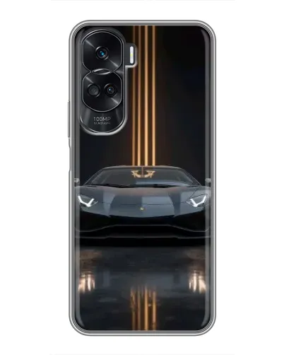 Чехол для Huawei Honor 90 Lite с картинкой «Lamborghini золотые линии» Чехол для Huawei Honor 90 Lite с картинкой «Lamborghini золотые линии»
