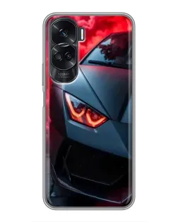 Чехол для Huawei Honor 90 Lite с картинкой «Lamborghini красное сияние» Чехол для Huawei Honor 90 Lite с картинкой «Lamborghini красное сияние»