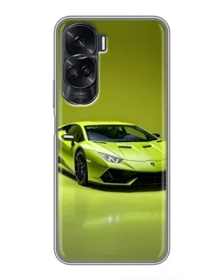 Чехол для Huawei Honor 90 Lite с картинкой «Салатовый Lamborghini Huracan»
