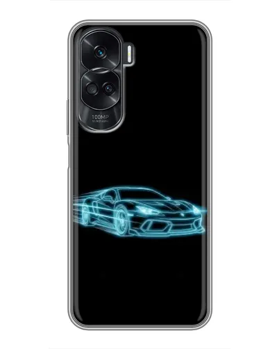 Чехол для Huawei Honor 90 Lite с картинкой «Неоновый контур Lamborghini» Чехол для Huawei Honor 90 Lite с картинкой «Неоновый контур Lamborghini»