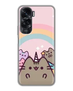 Чехол для Huawei Honor 90 Lite с картинкой «Единорог Pusheen»