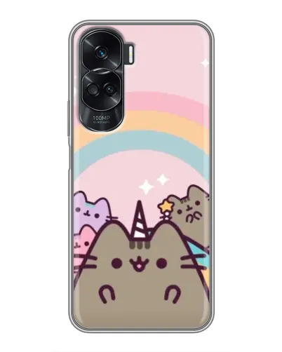 Чехол для Huawei Honor 90 Lite с картинкой «Единорог Pusheen»