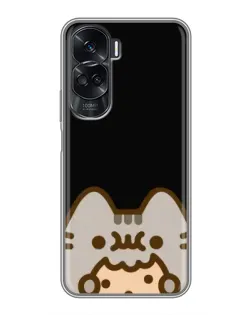 Чехол для Huawei Honor 90 Lite с картинкой «Пушин на черном»
