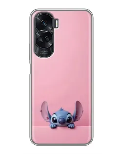 Чехол для Huawei Honor 90 Lite с картинкой «Stitch выглядывает»