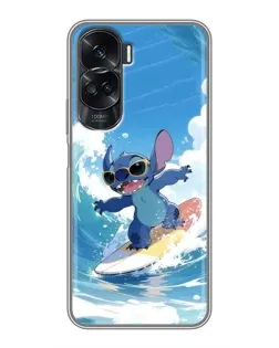 Чехол для Huawei Honor 90 Lite с картинкой «Стич на волне»