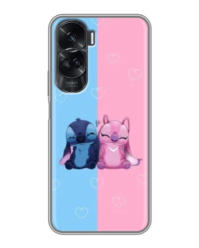 Чехол для Huawei Honor 90 Lite с картинкой «Stitch и Angel Love» Чехол для Huawei Honor 90 Lite с картинкой «Stitch и Angel Love»
