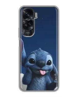 Чехол для Huawei Honor 90 Lite с картинкой «Стич в облаках»