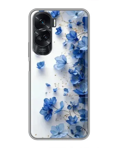 Чехол для Huawei Honor 90 Lite с картинкой «Голубой цветочный каскад» Чехол для Huawei Honor 90 Lite с картинкой «Голубой цветочный каскад»