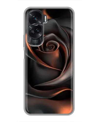 Чехол для Huawei Honor 90 Lite с картинкой «Шелковая черная роза» Чехол для Huawei Honor 90 Lite с картинкой «Шелковая черная роза»