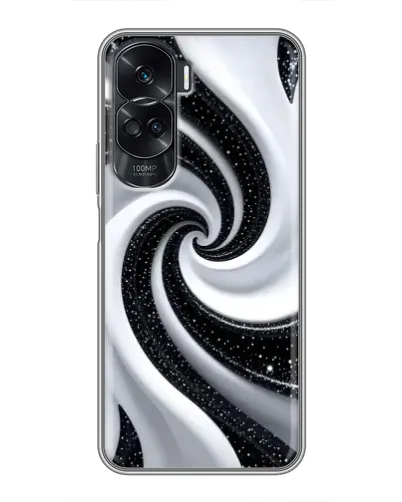 Чехол для Huawei Honor 90 Lite с картинкой «Черно-белая спираль» Чехол для Huawei Honor 90 Lite с картинкой «Черно-белая спираль»