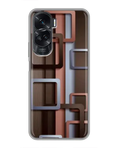 Чехол для Huawei Honor 90 Lite с картинкой «Коричневые объемные квадраты» Чехол для Huawei Honor 90 Lite с картинкой «Коричневые объемные квадраты»