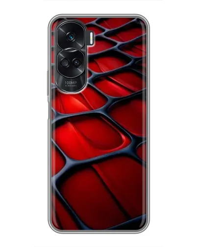 Чехол для Huawei Honor 90 Lite с картинкой «Красная глянцевая сетка» Чехол для Huawei Honor 90 Lite с картинкой «Красная глянцевая сетка»