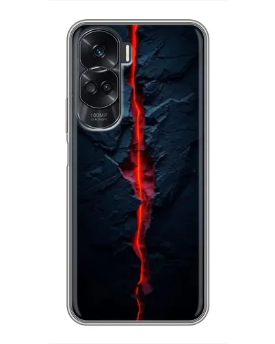 Чехол для Huawei Honor 90 Lite с картинкой «Kрасная лавовая трещина» Чехол для Huawei Honor 90 Lite с картинкой «Kрасная лавовая трещина»
