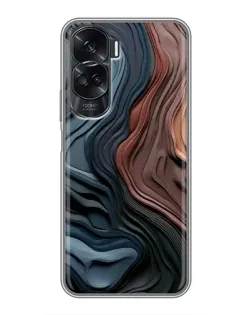Чехол для Huawei Honor 90 Lite с картинкой «Цветные волны каньона»
