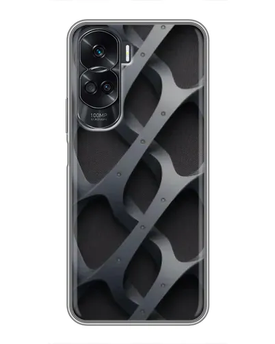 Чехол для Huawei Honor 90 Lite с картинкой «Объемное серое плетение» Чехол для Huawei Honor 90 Lite с картинкой «Объемное серое плетение»