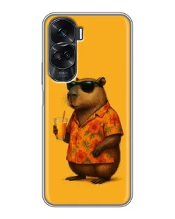 Чехол для Huawei Honor 90 Lite с картинкой «Капибара на отдыхе» Чехол для Huawei Honor 90 Lite с картинкой «Капибара на отдыхе»