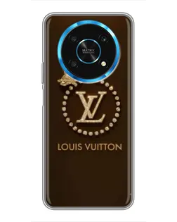 Чехол для Huawei Honor Magic 6 Lite 5G с картинкой «LV — золотая печать»