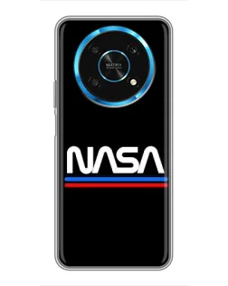 Чехол для Huawei Honor Magic 6 Lite 5G с картинкой «NASA — классика Red Blue» Чехол для Huawei Honor Magic 6 Lite 5G с картинкой «NASA — классика Red Blue»