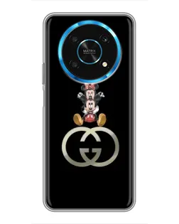 Чехол для Huawei Honor Magic 6 Lite 5G с картинкой «Минни Маус на лого»