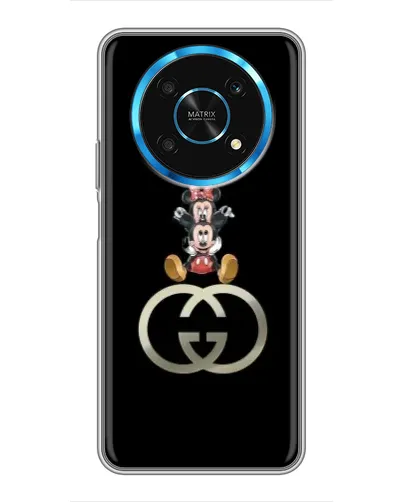 Чехол для Huawei Honor Magic 6 Lite 5G с картинкой «Минни Маус на лого»