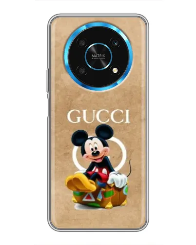 Чехол для Huawei Honor Magic 6 Lite 5G с картинкой «Микки Маус Gucci — крафт»