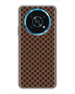 Чохол для Huawei Honor Magic 6 Lite 5G з картинкою «Gucci — шоколадна сітка» Чохол для Huawei Honor Magic 6 Lite 5G з картинкою «Gucci — шоколадна сітка»