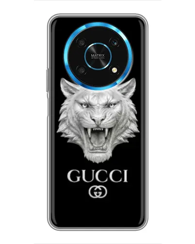Чохол для Huawei Honor Magic 6 Lite 5G з картинкою «Gucci — срібний лев» Чохол для Huawei Honor Magic 6 Lite 5G з картинкою «Gucci — срібний лев»