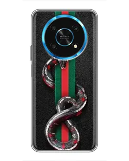 Чохол для Huawei Honor Magic 6 Lite 5G з картинкою «Gucci — змія на смузі» Чохол для Huawei Honor Magic 6 Lite 5G з картинкою «Gucci — змія на смузі»
