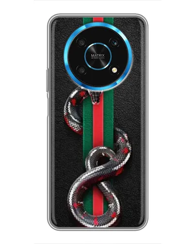 Чохол для Huawei Honor Magic 6 Lite 5G з картинкою «Gucci — змія на смузі» Чохол для Huawei Honor Magic 6 Lite 5G з картинкою «Gucci — змія на смузі»