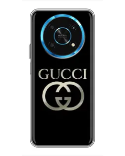 Чохол для Huawei Honor Magic 6 Lite 5G з картинкою «Gucci — золото на чорному» Чохол для Huawei Honor Magic 6 Lite 5G з картинкою «Gucci — золото на чорному»