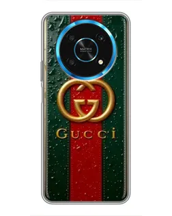 Чохол для Huawei Honor Magic 6 Lite 5G з картинкою «Gucci — фірмова смуга та золото» Чохол для Huawei Honor Magic 6 Lite 5G з картинкою «Gucci — фірмова смуга та золото»