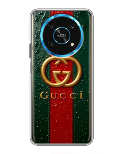 Чохол для Huawei Honor Magic 6 Lite 5G з картинкою «Gucci — фірмова смуга та золото» Чохол для Huawei Honor Magic 6 Lite 5G з картинкою «Gucci — фірмова смуга та золото»