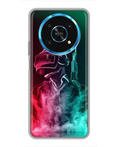 Чехол для Huawei Honor Magic 6 Lite 5G с картинкой «PUBG — огненный воин»