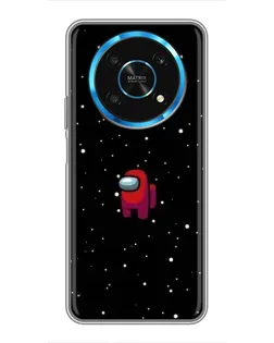 Чехол для Huawei Honor Magic 6 Lite 5G с картинкой «Красный Among Us»