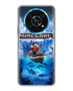 Чехол для Huawei Honor Magic 6 Lite 5G с картинкой «Minecraft ледяной мир»