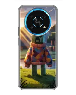 Чехол для Huawei Honor Magic 6 Lite 5G с картинкой «Крипер в свитере»
