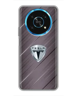 Чохол для Huawei Honor Magic 6 Lite 5G з картинкою «Металева текстура Tesla»