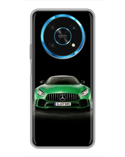 Чехол для Huawei Honor Magic 6 Lite 5G с картинкой «Mercedes — неоновый лого»