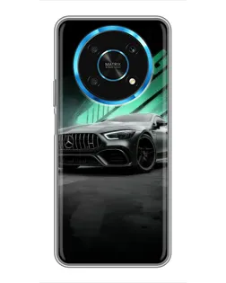 Чехол для Huawei Honor Magic 6 Lite 5G с картинкой «Темный Mercedes AMG»