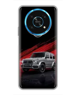 Чехол для Huawei Honor Magic 6 Lite 5G с картинкой «Mercedes G-Class красный»