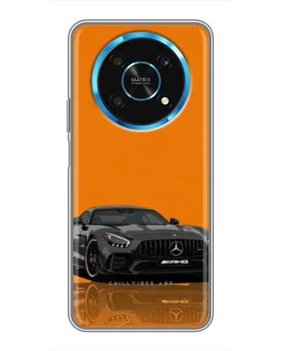 Чехол для Huawei Honor Magic 6 Lite 5G с картинкой «Оранжевый Mercedes AMG»