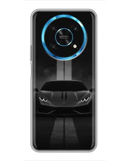 Чехол для Huawei Honor Magic 6 Lite 5G с картинкой «Lamborghini симметрия дорог»