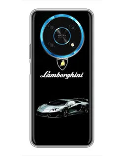 Чехол для Huawei Honor Magic 6 Lite 5G с картинкой «Логотип Lamborghini классика»