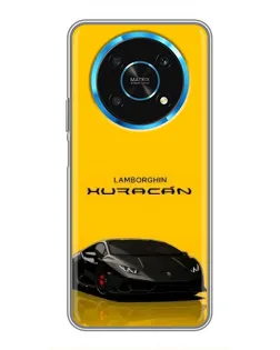 Чехол для Huawei Honor Magic 6 Lite 5G с картинкой «Lamborghini Huracan черный»