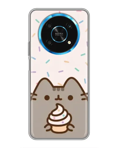 Чехол для Huawei Honor Magic 6 Lite 5G с картинкой «Пушин с кексом»