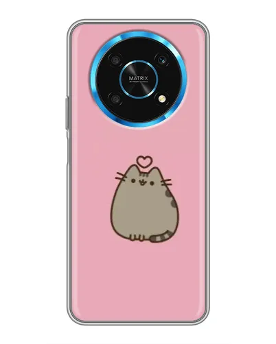 Чехол для Huawei Honor Magic 6 Lite 5G с картинкой «Pusheen сердце»
