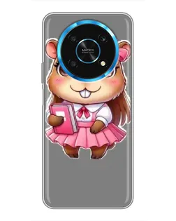 Чехол для Huawei Honor Magic 6 Lite 5G с картинкой «Девочка капибара»