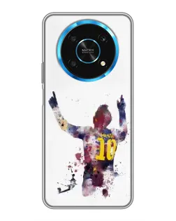 Чехол для Huawei Honor Magic 6 Lite 5G с картинкой «Акварельный Месси Барселона»