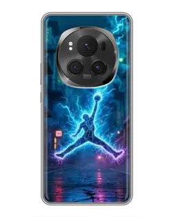 Чехол для Huawei Honor Magic 6 Pro с картинкой «Jordan Gold Jumpman»