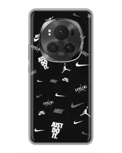 Чехол для Huawei Honor Magic 6 Pro с картинкой «Nike Black Pattern»